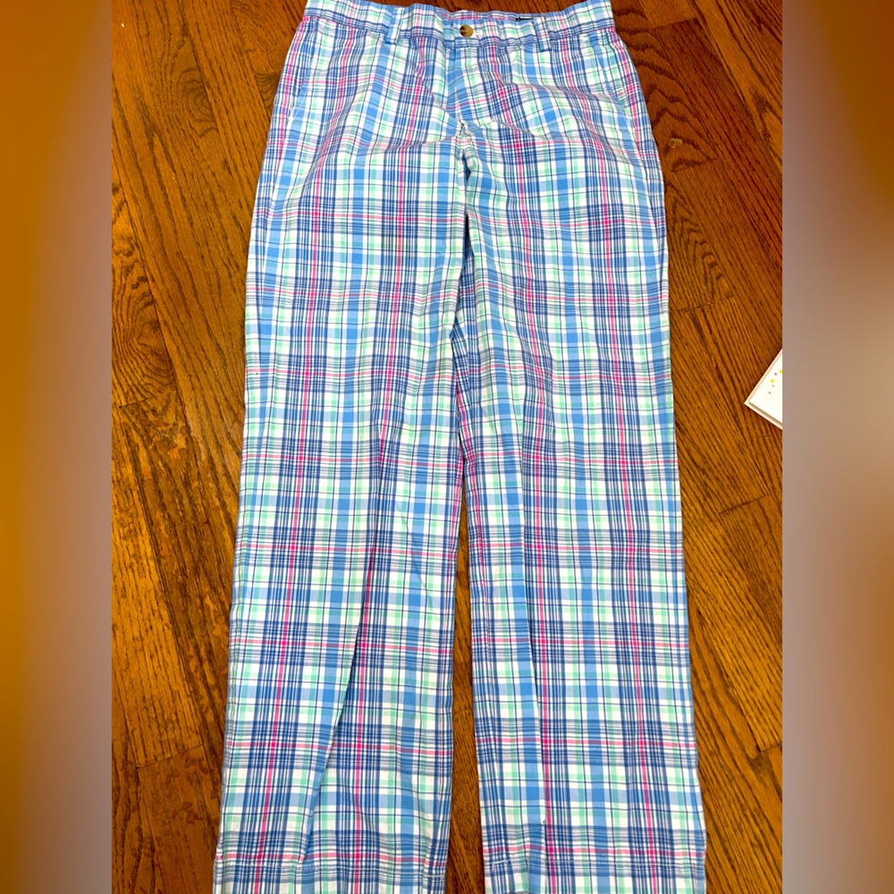 Vineyard vines boys pastel plaid super prep pants spring Easter